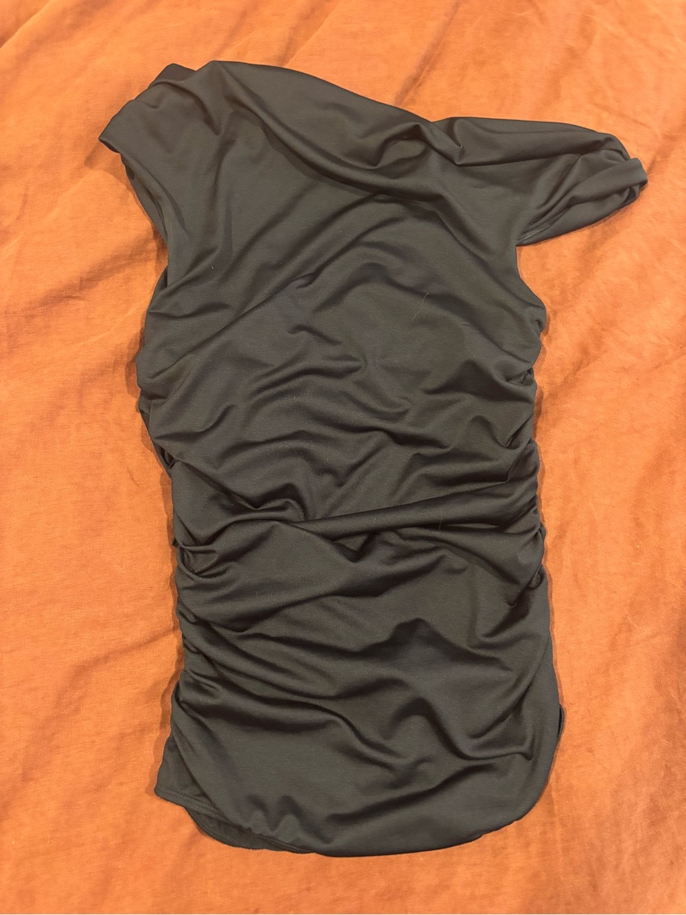 Agolde black silky body suit